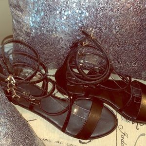 Summer Time Fun Zipper back sandal